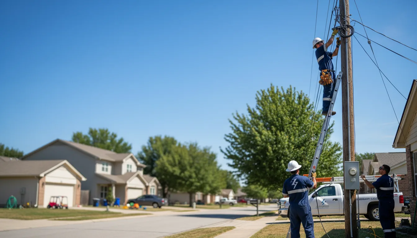 Residential electrician providing installation services in Green Camp, OH